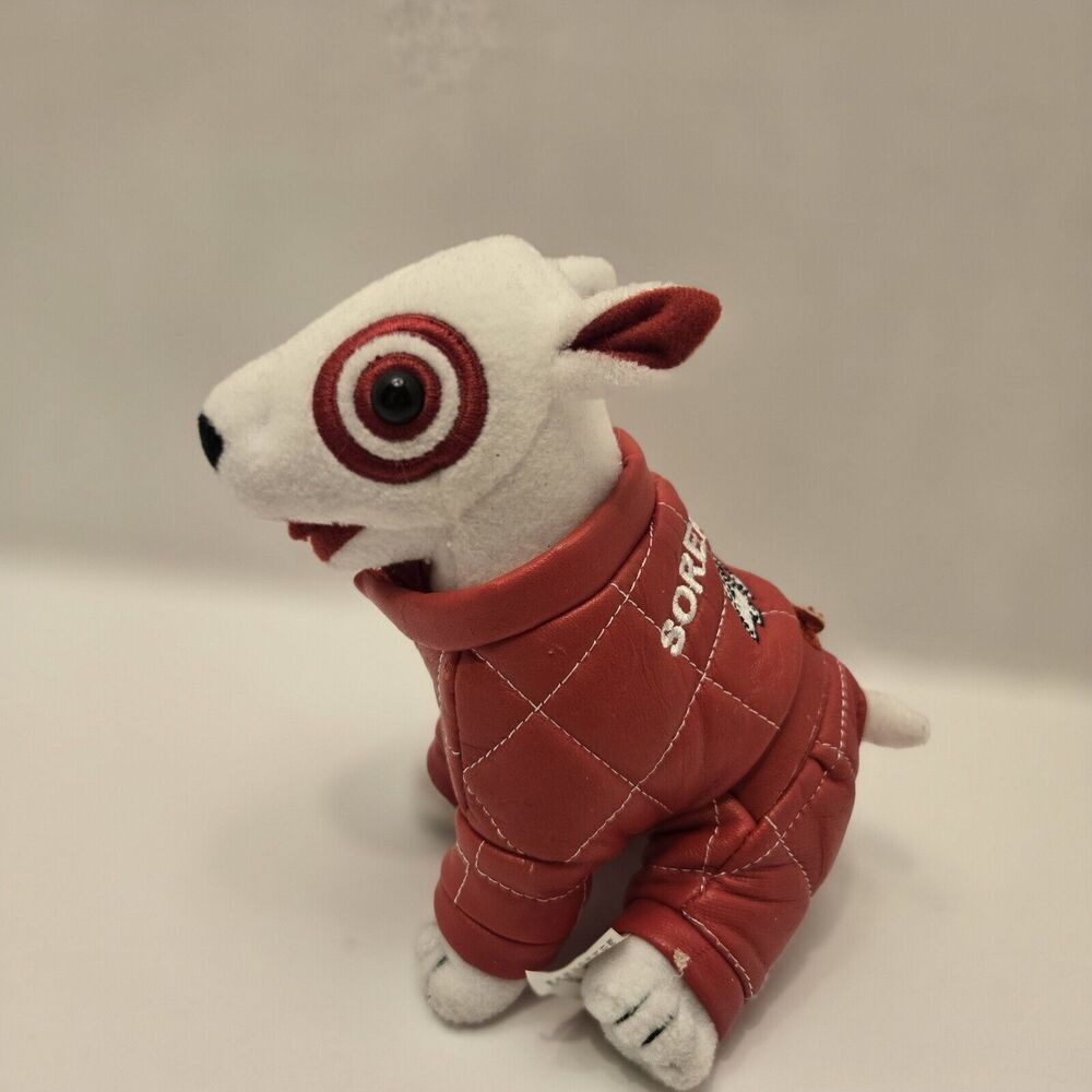 Target Bullseye Dog Plush Racing Sorenson #41 Nascar Vintage 2001 Red Suit